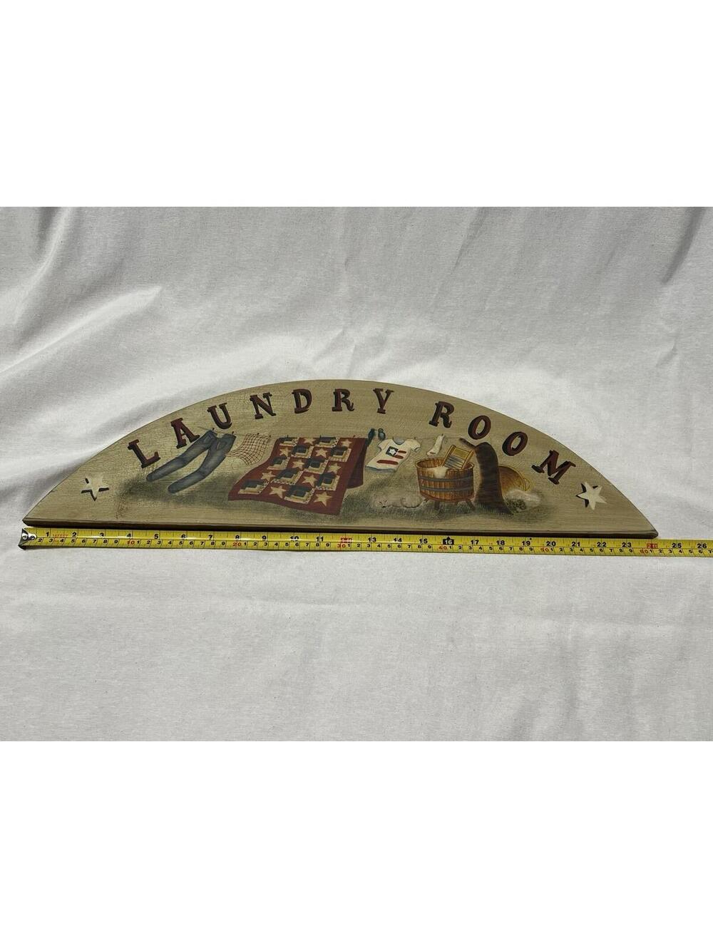 Rustic Patriotic Laundry Room Sign